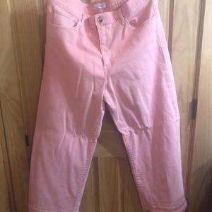 NWT Loft Wide Leg Crop Jeans Size 14